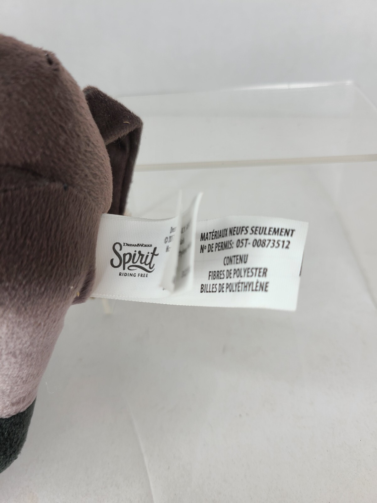 DreamWorks Spirit Riding Free Señor Carrots Donkey Plush Stuffed gray 8"