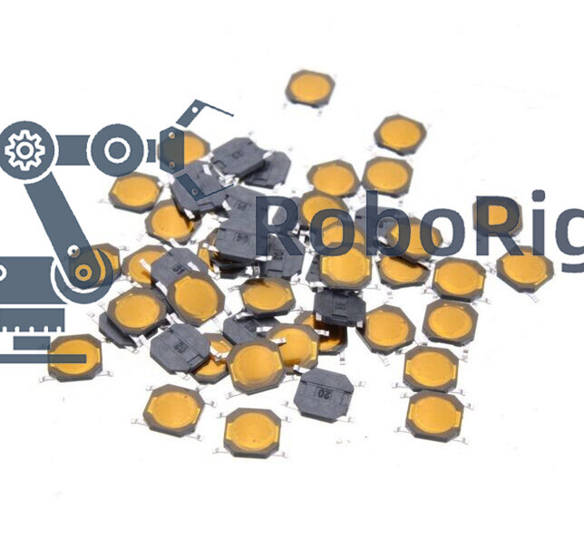 100pcs Tact Switch SMT SMD Tactile membrane switch PUSH Button SPST-NO 4x4x0.8mm