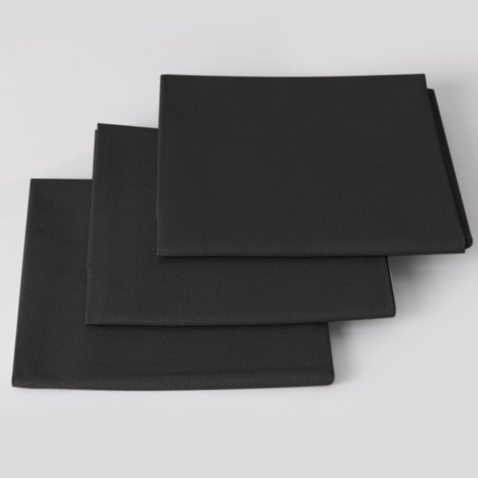 3 Pieces 18 x 21 Inches Cotton Fabric Precut Quilting Fabric Bundles Solid Co...