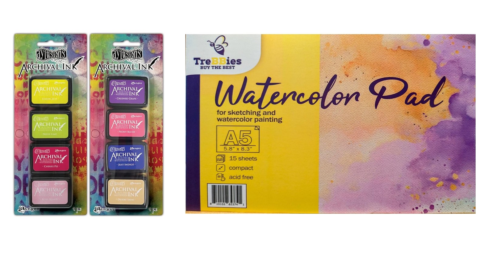 Dylusions Archival Ink Pad Bundle - Dylusions Mini Archival Ink Pad Kits #5...