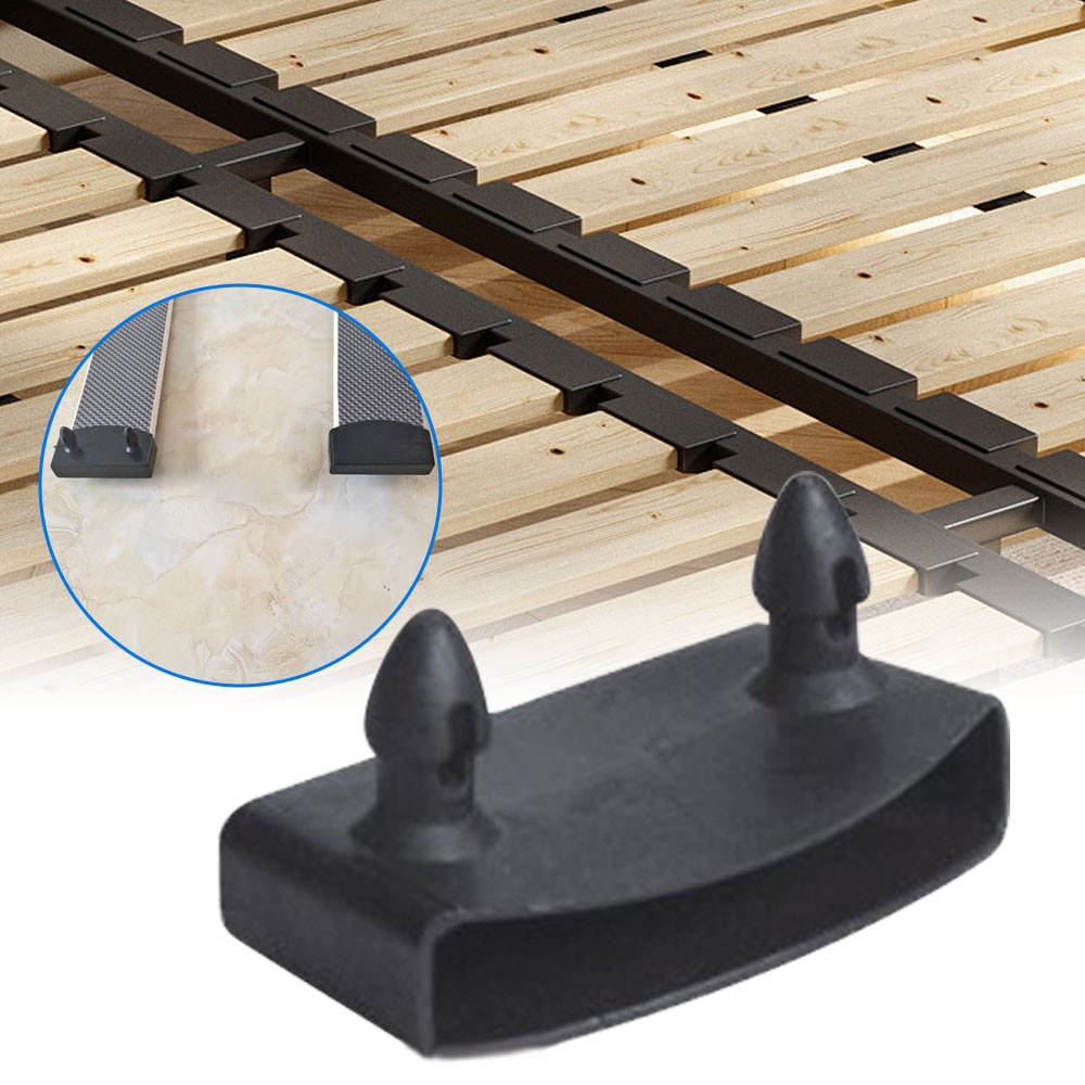 Black Bed Slat Plastic Center End Caps Holders Replacement Accessory Part AE