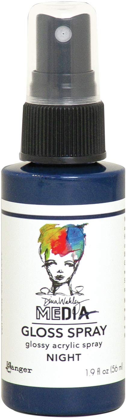 Dina Wakley Media DW GLOSS SPRAYS NIGHT,Ink & Pads