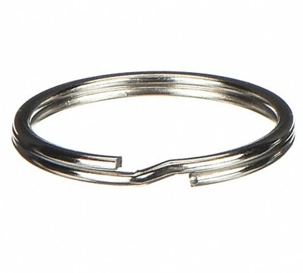 6 PCS Split Key Rings 1" (25mm) Secure Keychain Items Split Ring