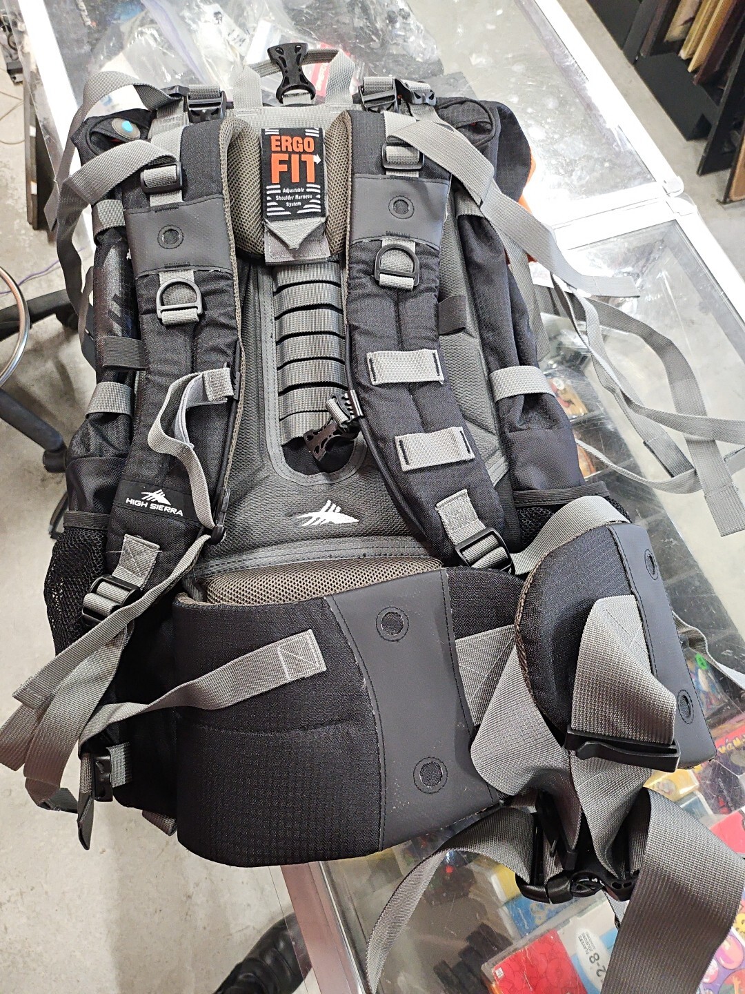 High Sierra Explorer 55 Hiking Backpack Orange And Black