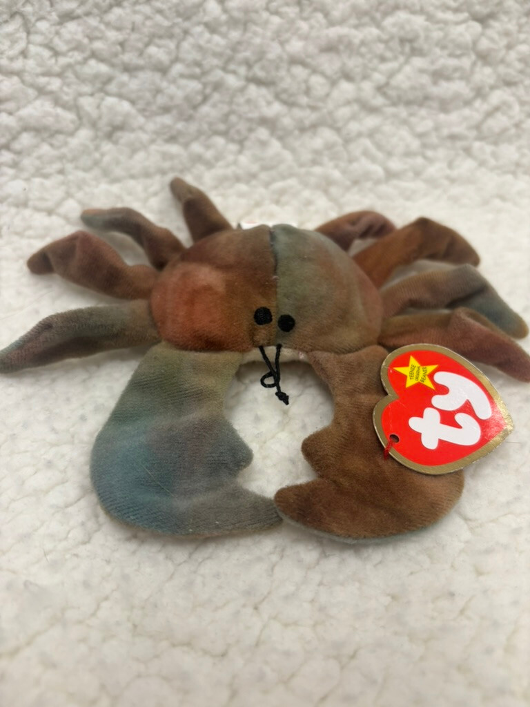 TY Beanie Babies Claude the Crab DOB Sept 3 1996 used in good cond. hes 29yr old