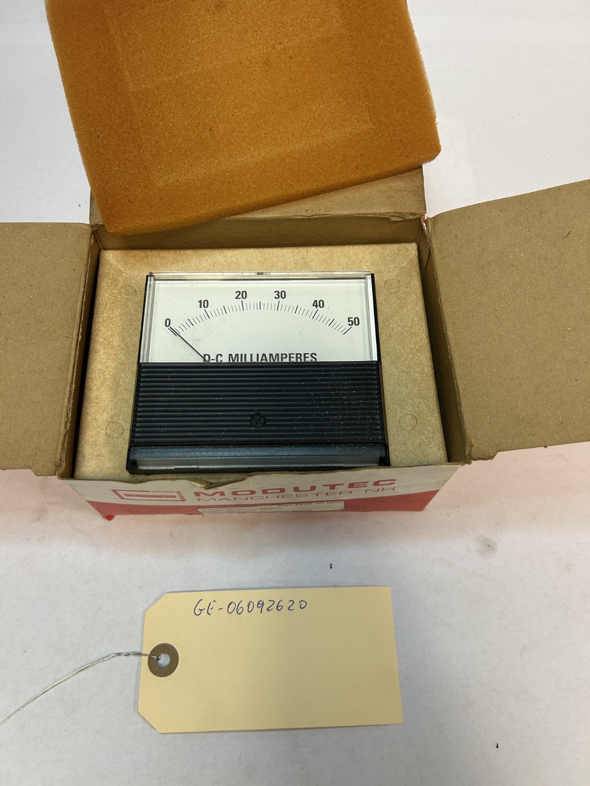 CMI Modutec CLE8-M4D050 DC Milliammeter, Scale 0-50 Ma