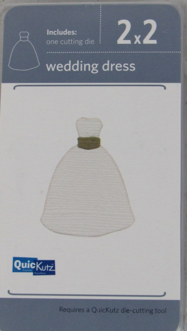 QuicKutz Wedding Dress 2x2, 1 Cutting Die Set RS-0953