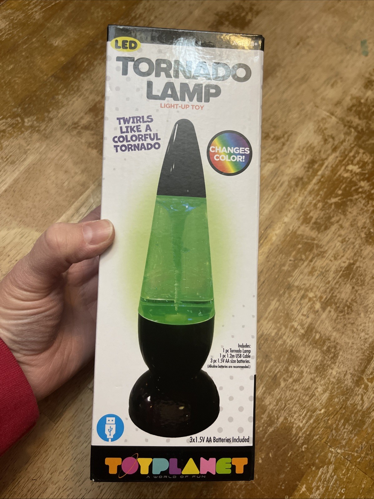 Tornado Lamp LED Color Changing Tornado Maker Room Decor NEW Playmaker Toys