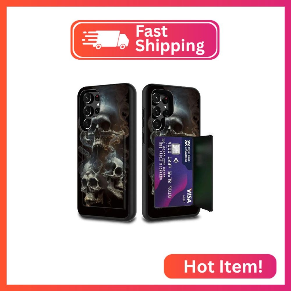 FGDRFGRW Designed for Galaxy S25 Ultra Card Holder Credit Card Wallets Case,Dual