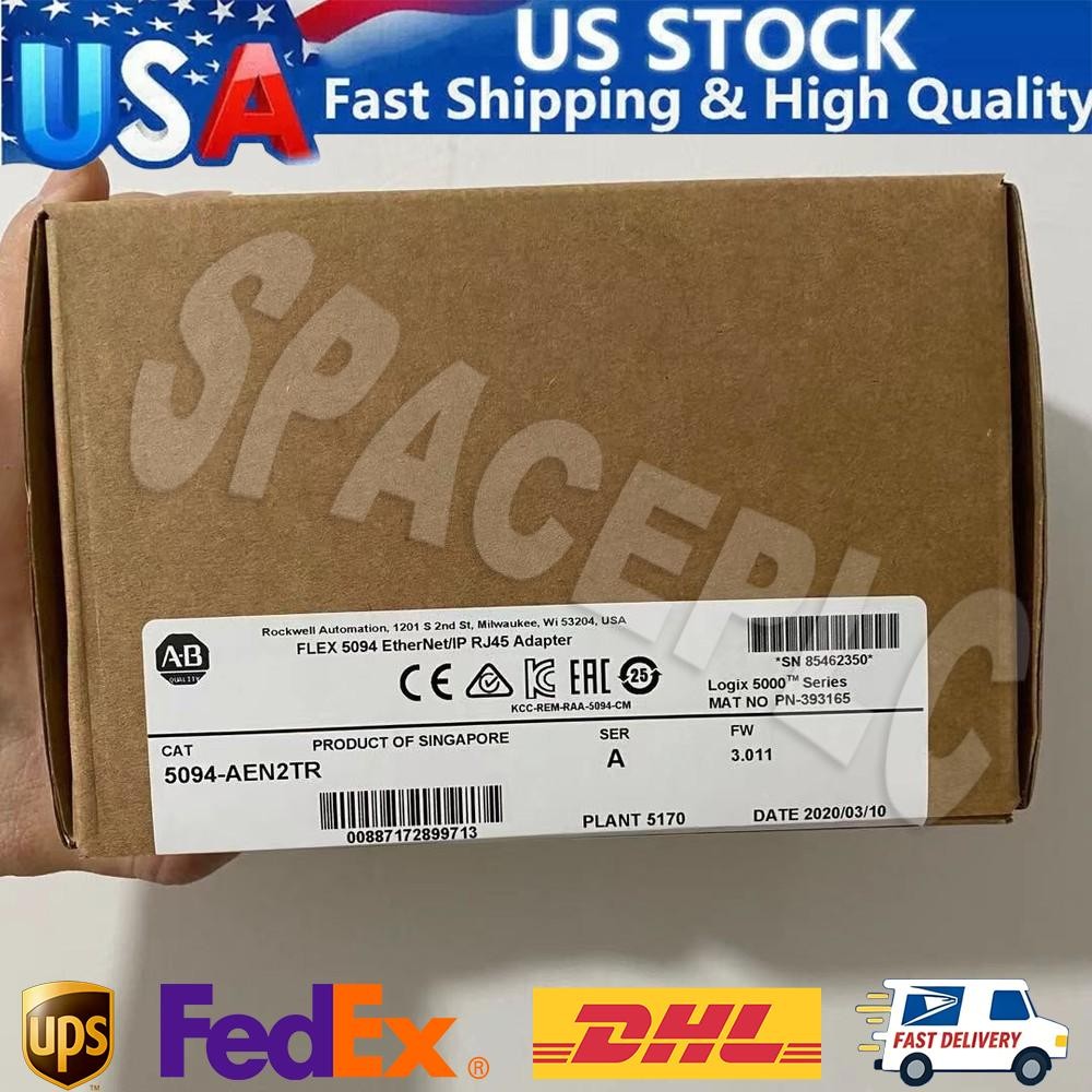 Factory Sealed Allen-Bradley 5094-AEN2TR Flex 5000 Dual Port Ethernet Module
