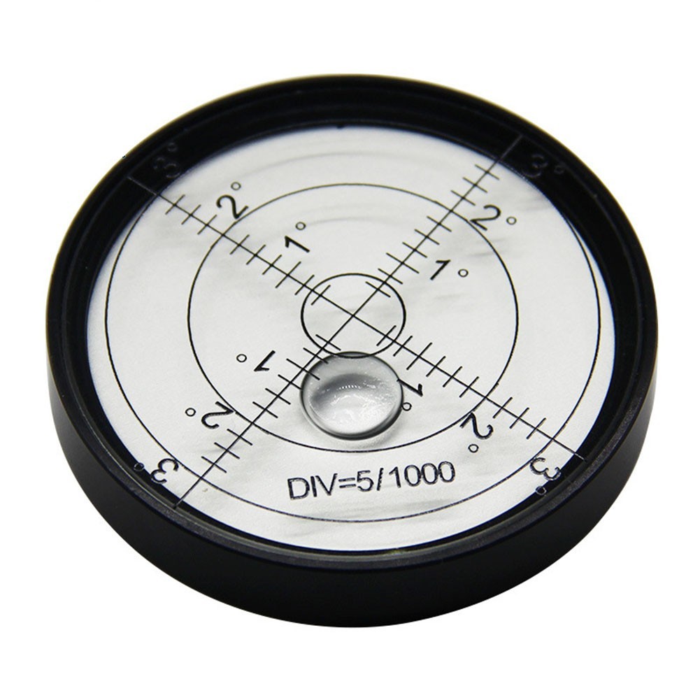 1pc Metal Horizontal Bubble High Precision Level Bubble Round Level 60*10mm