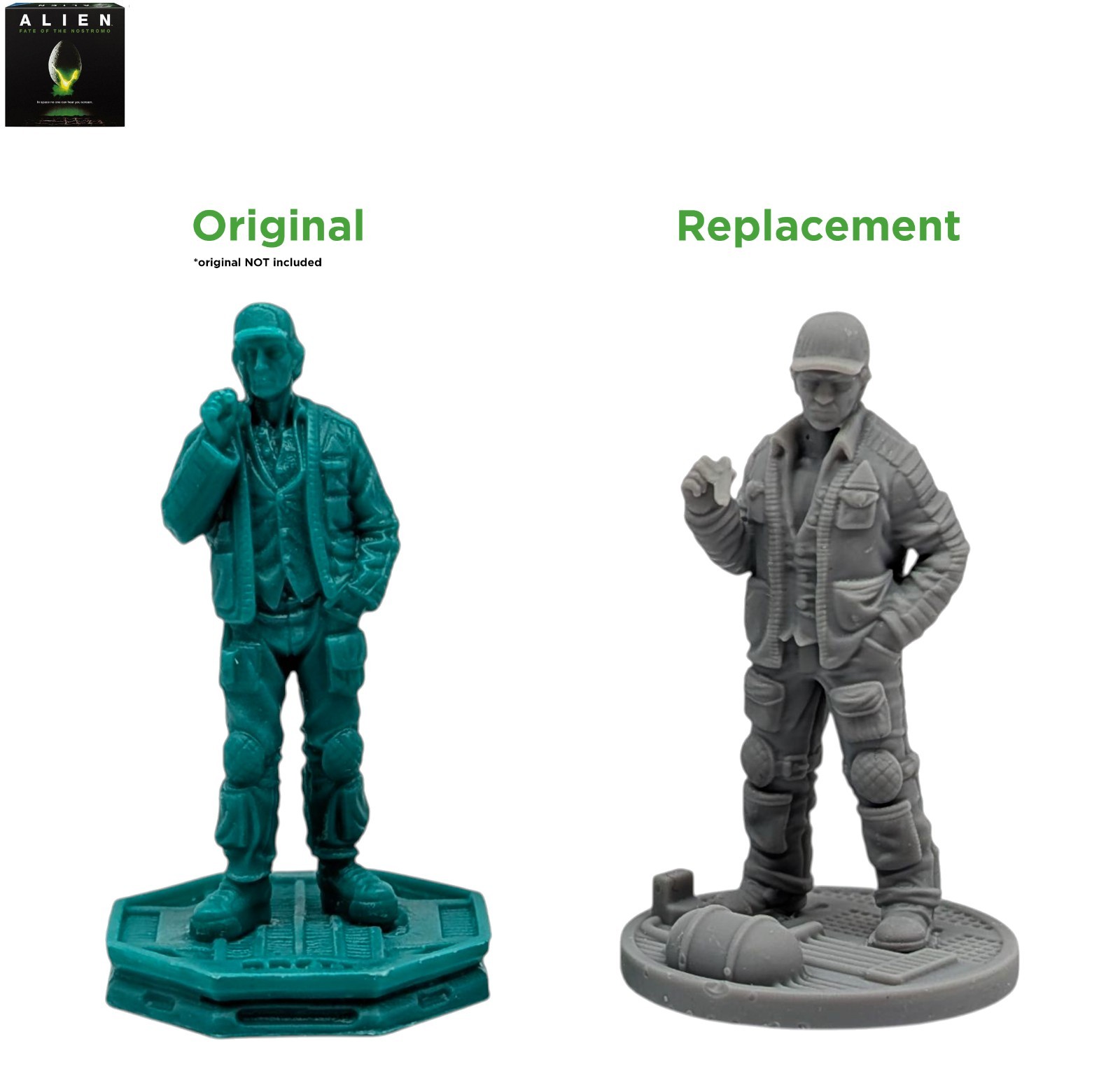 Alien: Fate of the Nostromo Board Game Compatible Upgraded Resin Miniatures