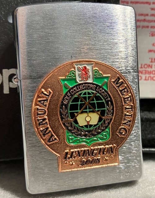 Ultra Rare 2007 Lexington Golf Collectors Club Meeting Emblem Zippo Lighter