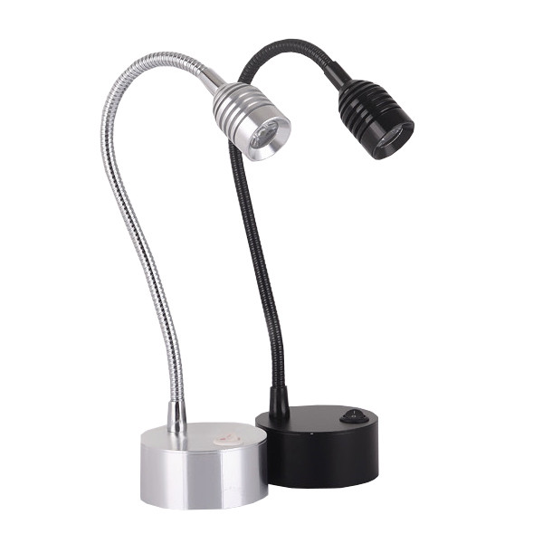 Flexible Pipe 3W LED Light Fixture Picture Spotlight Battery-Powered Lamp Switch
