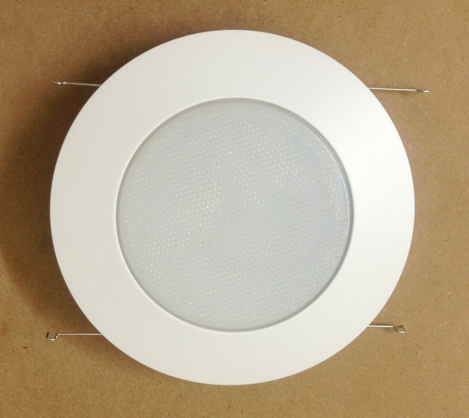 6 PACK 6" INCH RECESSED CAN LIGHT SHOWER TRIM GLASS FROSTED ALBALITE LENS WHITE
