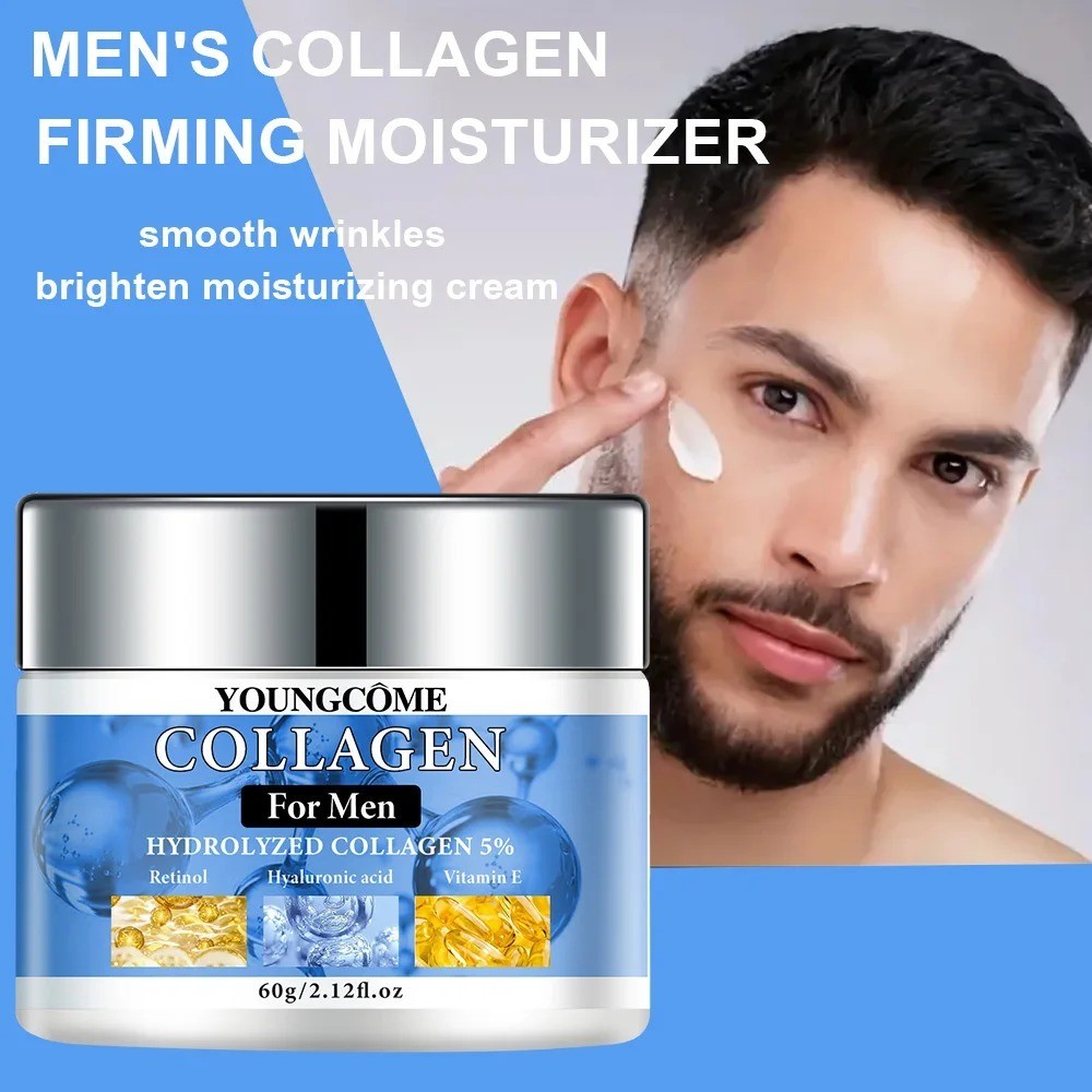 Collagen Cream for Men Anti Wrinkle with Retinol, Hyaluronic Acid, Vitamin E