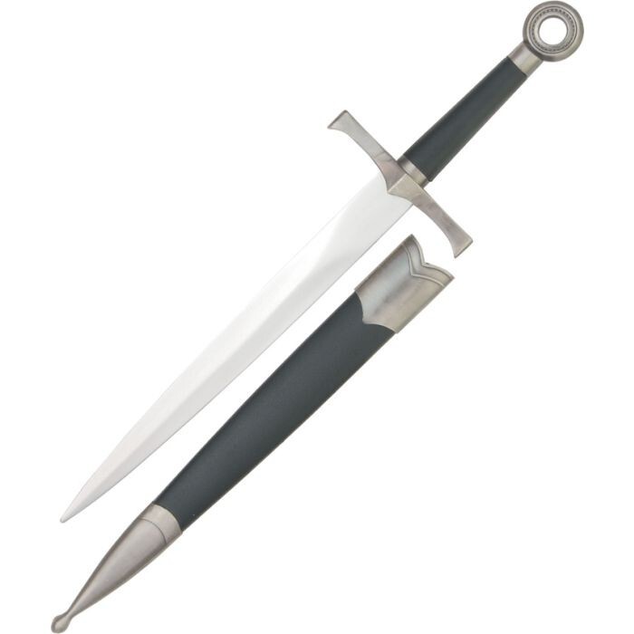 Medieval Knights Dagger 9.63" UNSHARPENED Stainless Blade Cast-Metal Handle