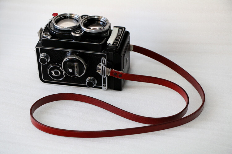 New Leather Neck Camera Strap f/ Rolleiflex 3.5F 3.5E 3.5T 3.5C 2.8F 2.8FX 2.8GX