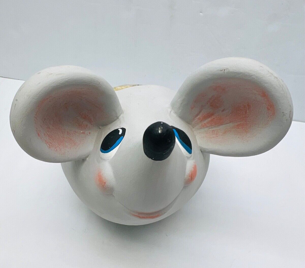 adorable mouse planter big ears pink cheeks blue eyes