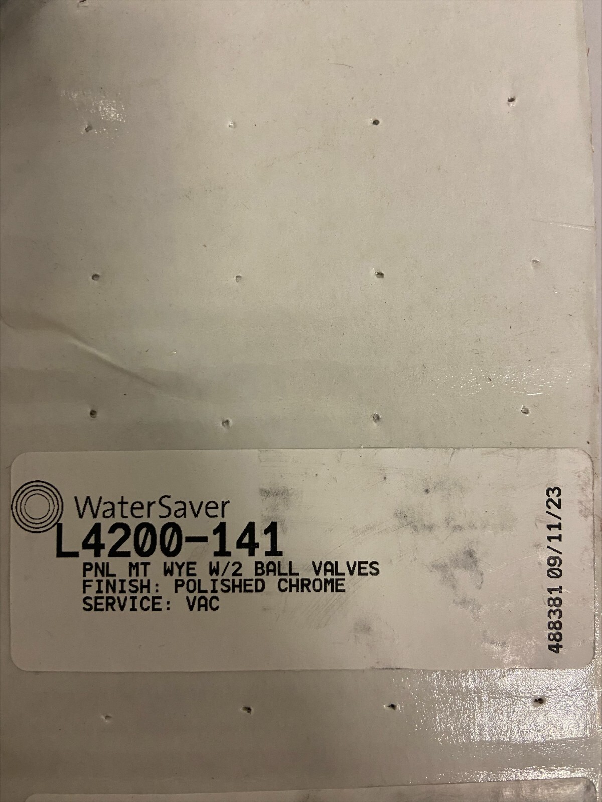 Watersaver Double Vacuum Valves