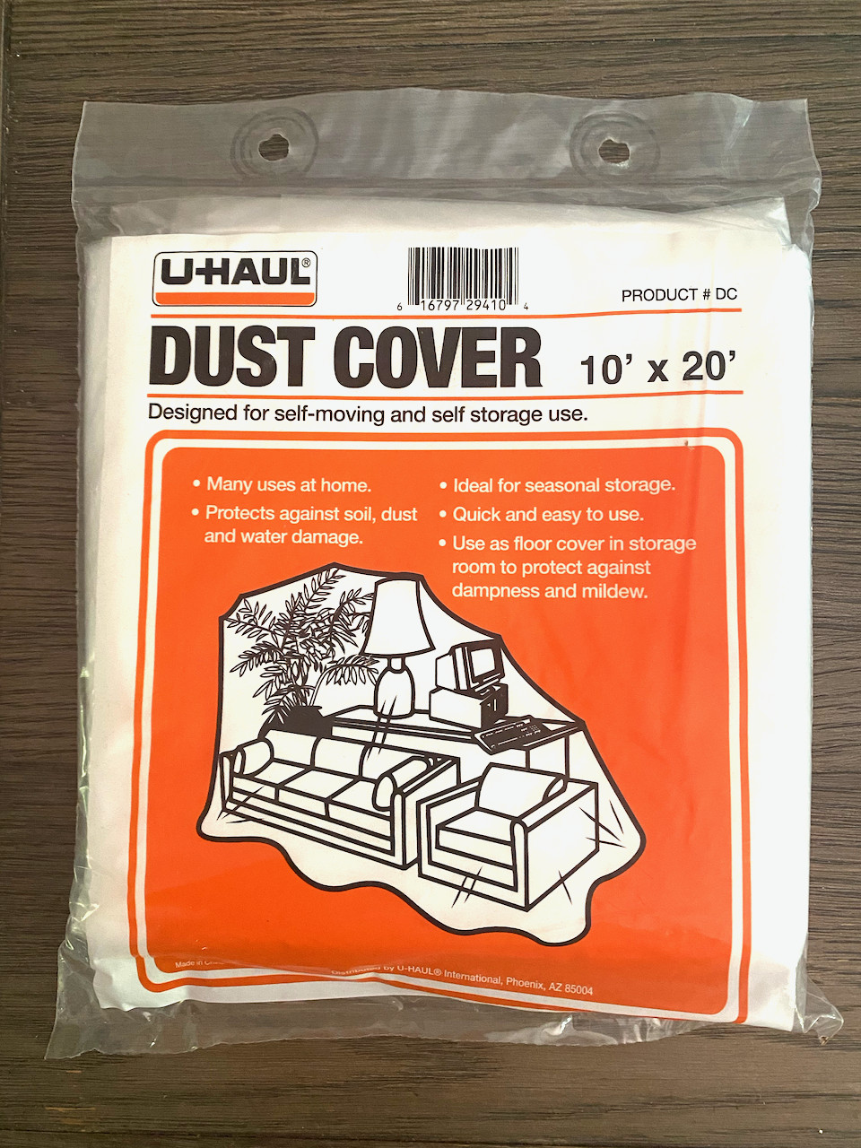 UHaul Dust Cover 10' x 20' Multipurpose Heavy Grade 2 mil Multiple Pks Available