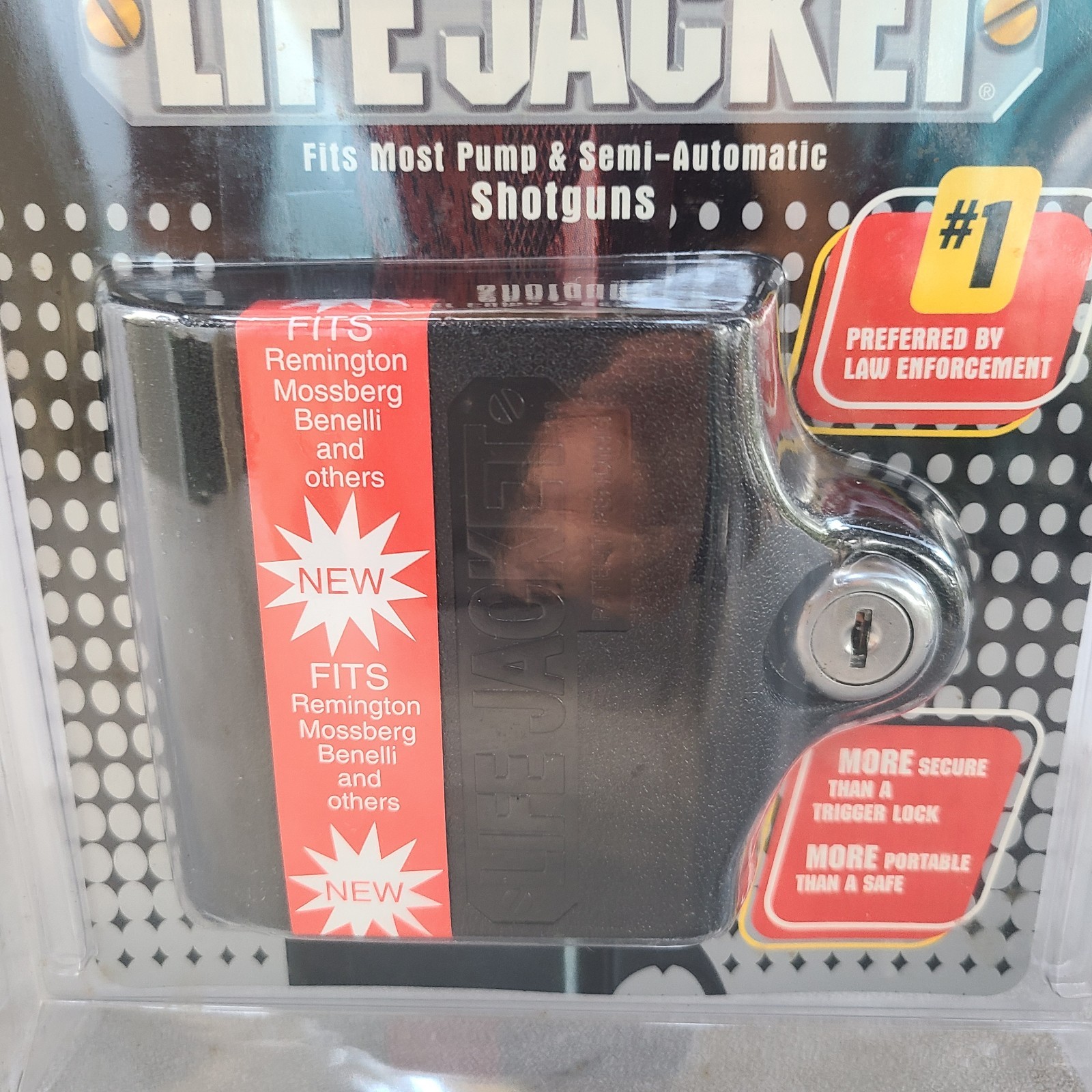 Life Jacket Portable Shotgun Security Lock Most Pump & Semi/Automatic Shotguns