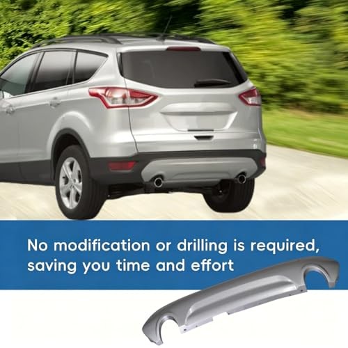 Rear Lower Valance Panel Bumper Cover Silver Replacement for Escape 2013-2017