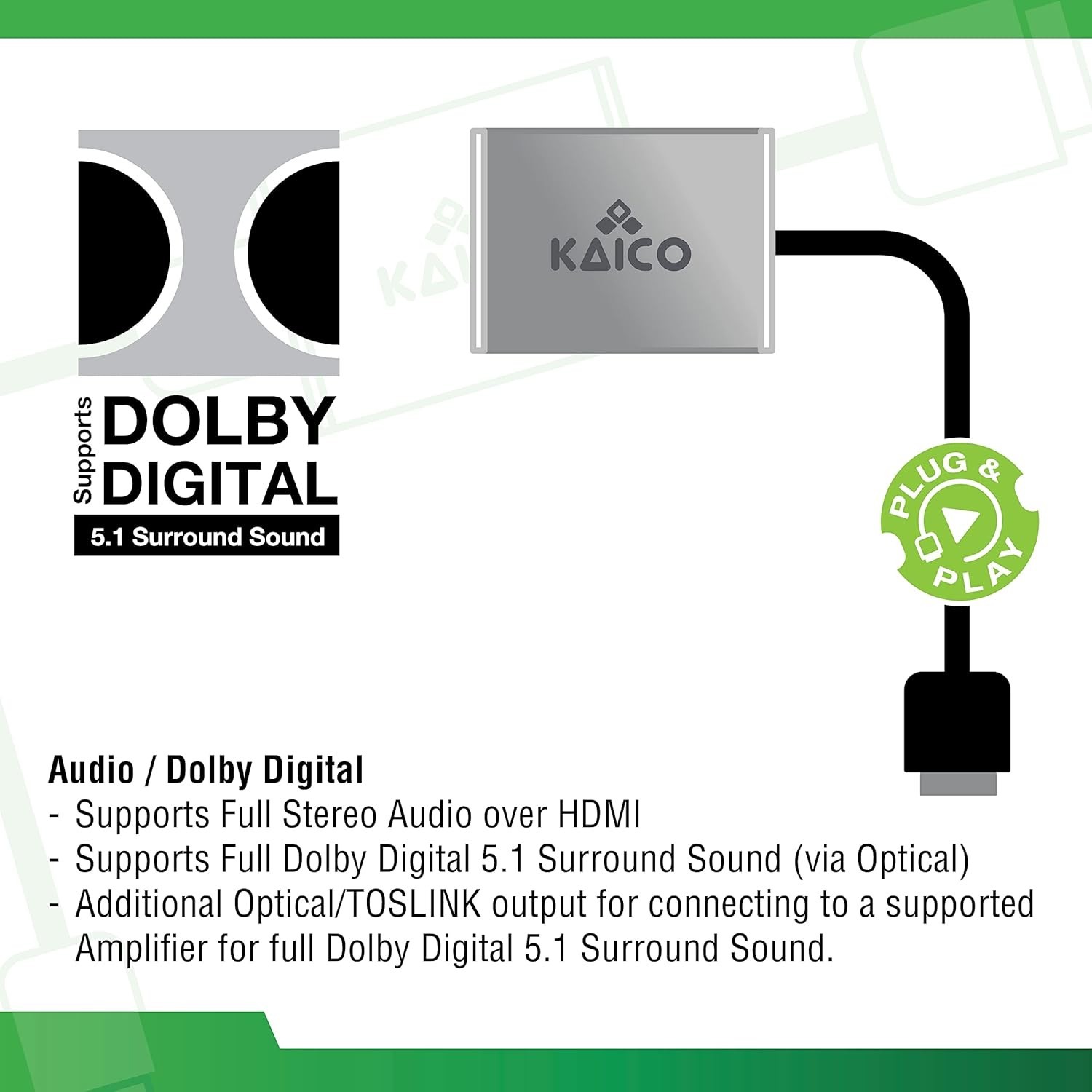 Kaico Original Xbox HDMI Adapter Compatible with Microsoft Original Xbox Console