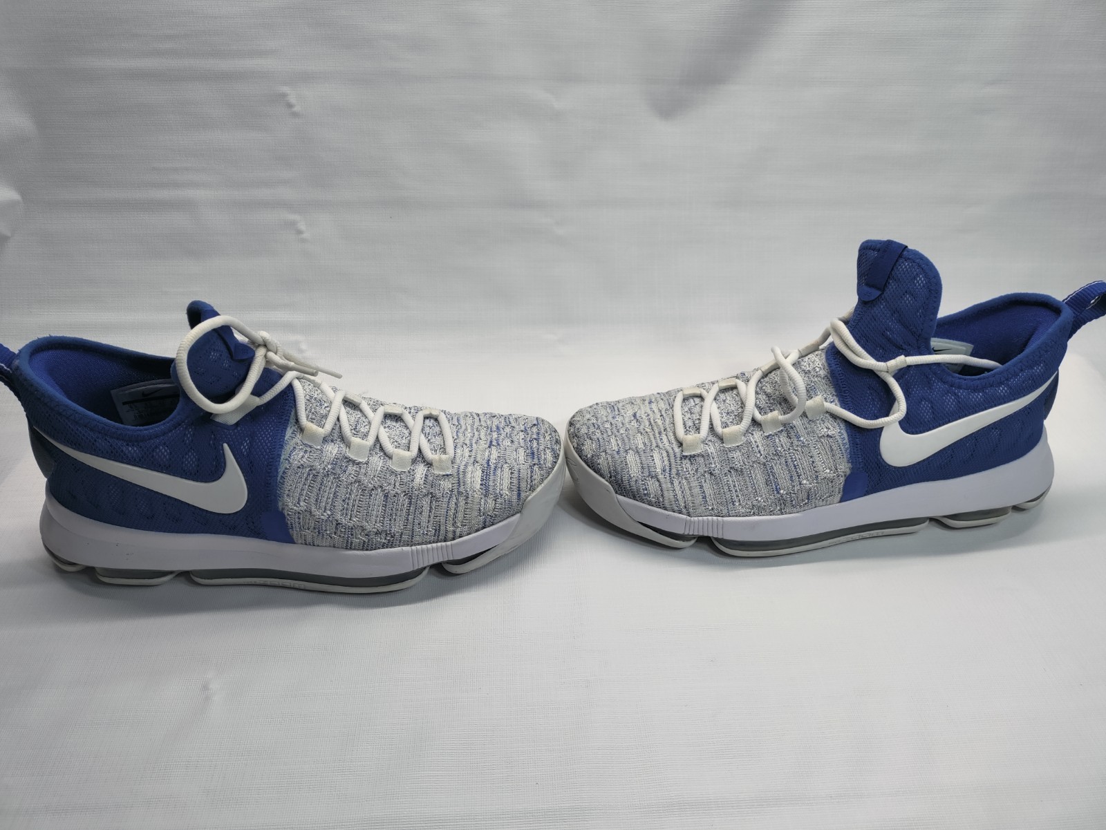 Nike Zoom KD 9 Home Sneaker Shoe Mens 9.5 Game Royal / White 843392- 411