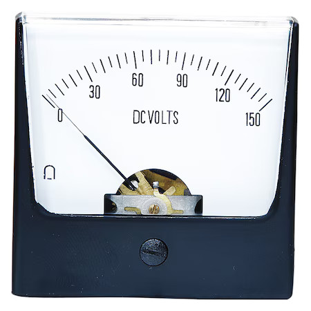 Analog Panel Meter, Dc Voltage, 0-150 Dc V, 12G445