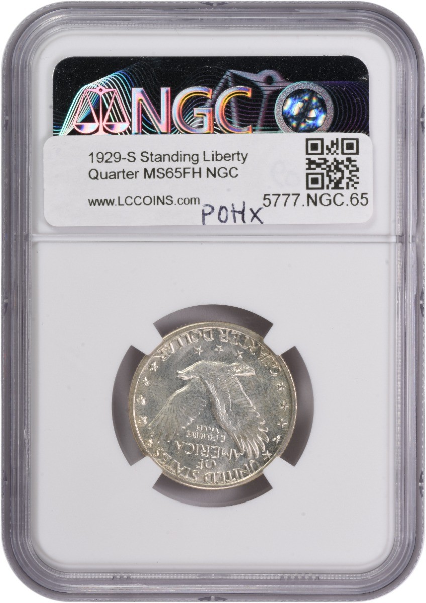 1929-S Standing Liberty Silver Quarter MS65FH NGC