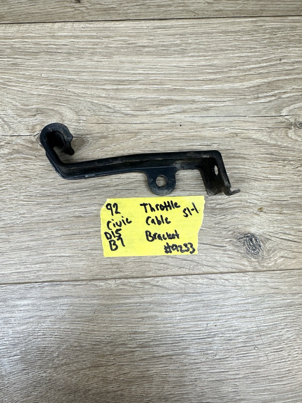 92-95 Civic OEM throttle cable wire mount bracket support #9233