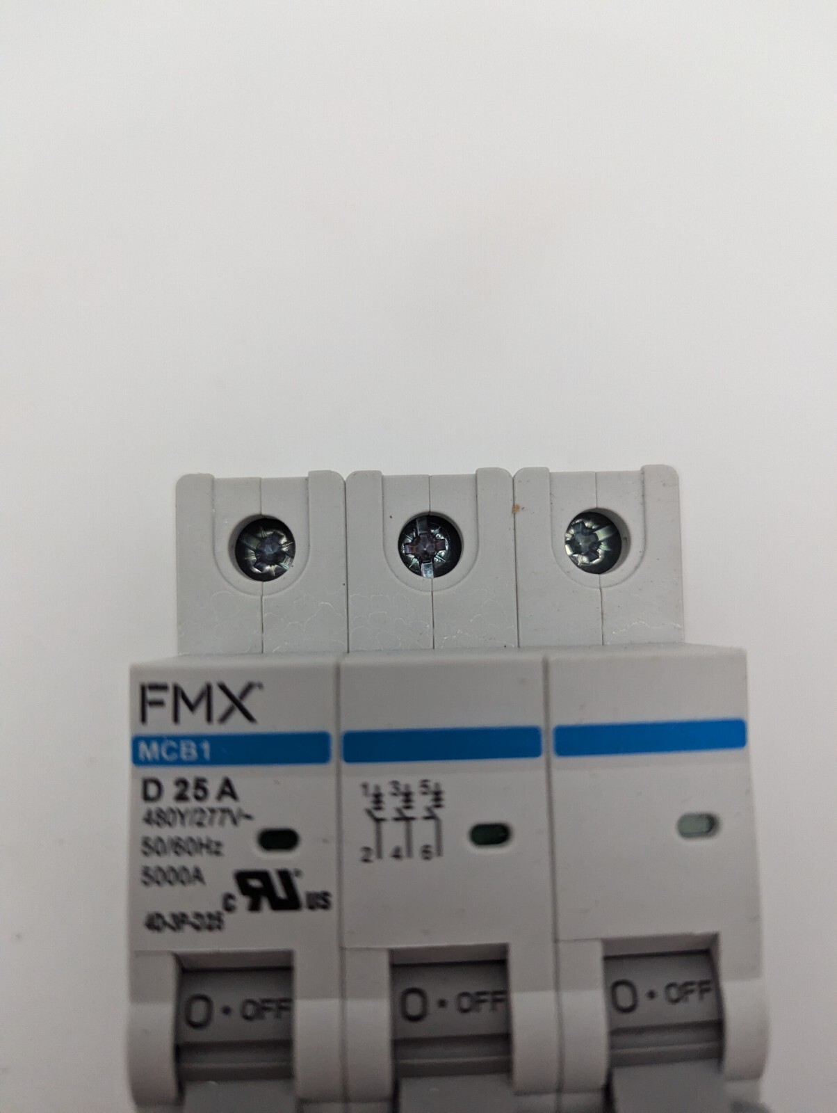 MCB1-4D-3P-D25, Circuit Protector, UL 1077, 3-Pole, 25A (Open Box, Never Used)