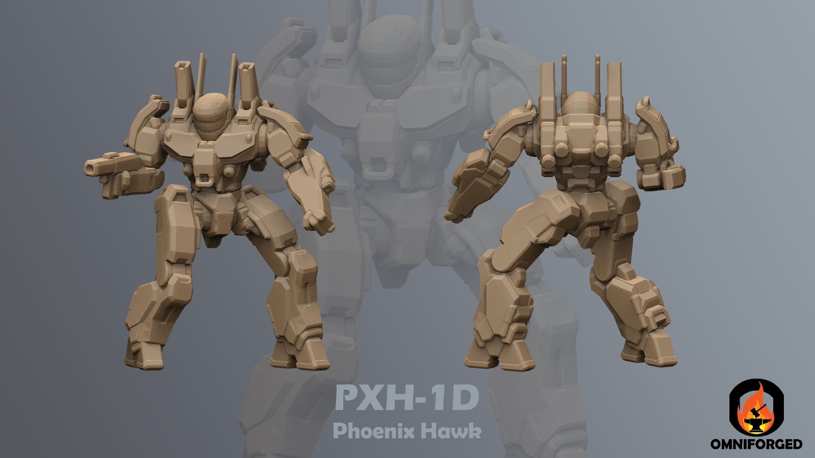 Battletech Miniature Phoenix Hawk Battle Master Mini PXH-1D MechWarrior Mech