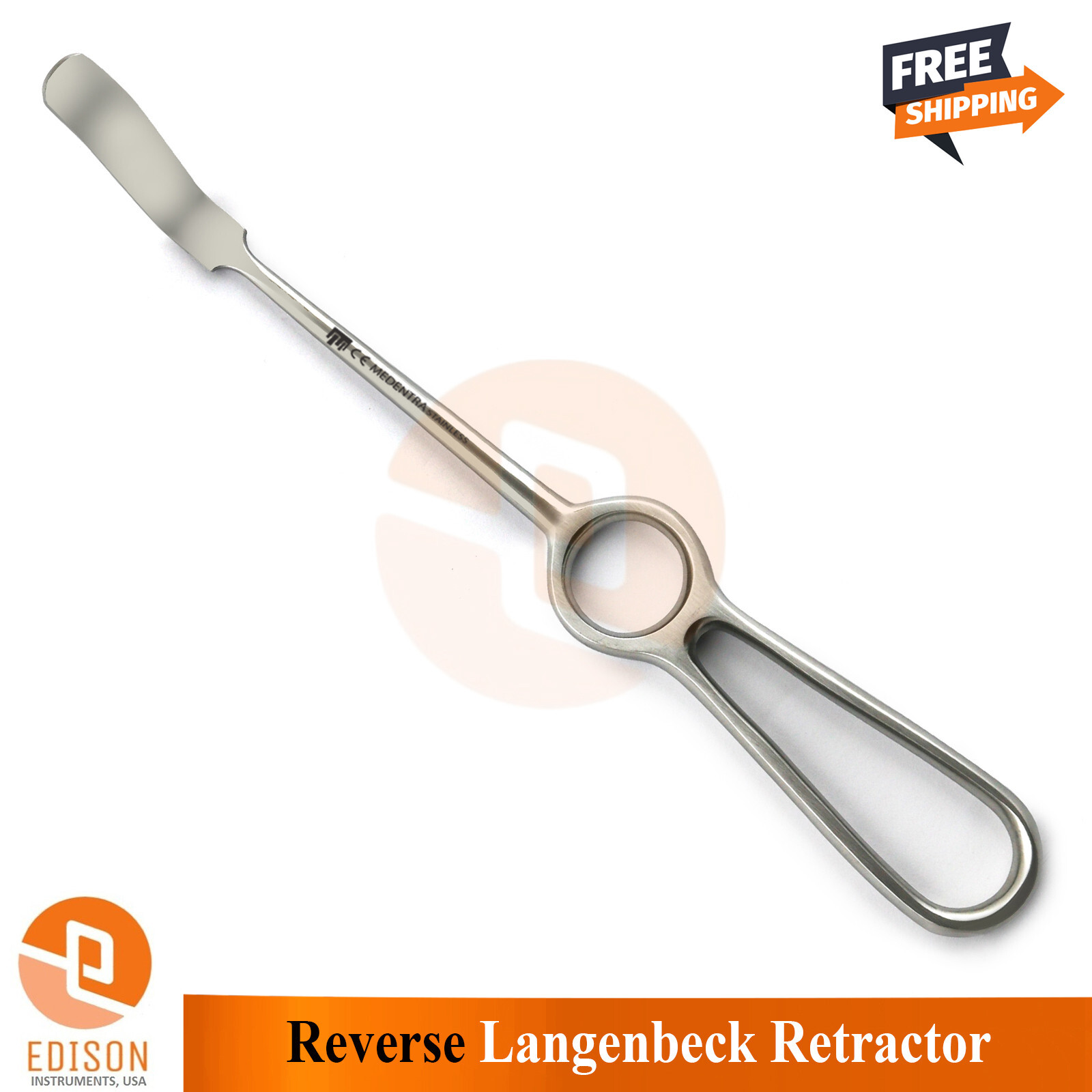 Reverse Langenback Retractor 22cm Soft Tissue Retracting Oral Surgery Instrument