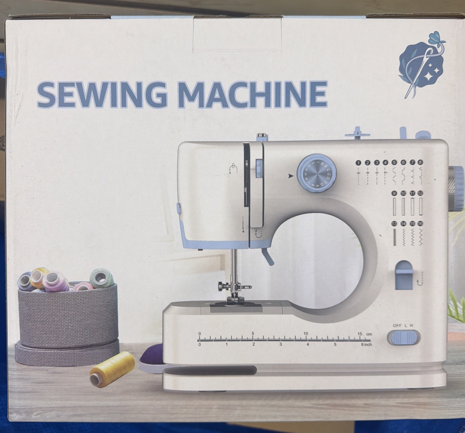 SEDNEE Sewing Machine for Beginners with 16 Built-in Stitches, Small Sewing