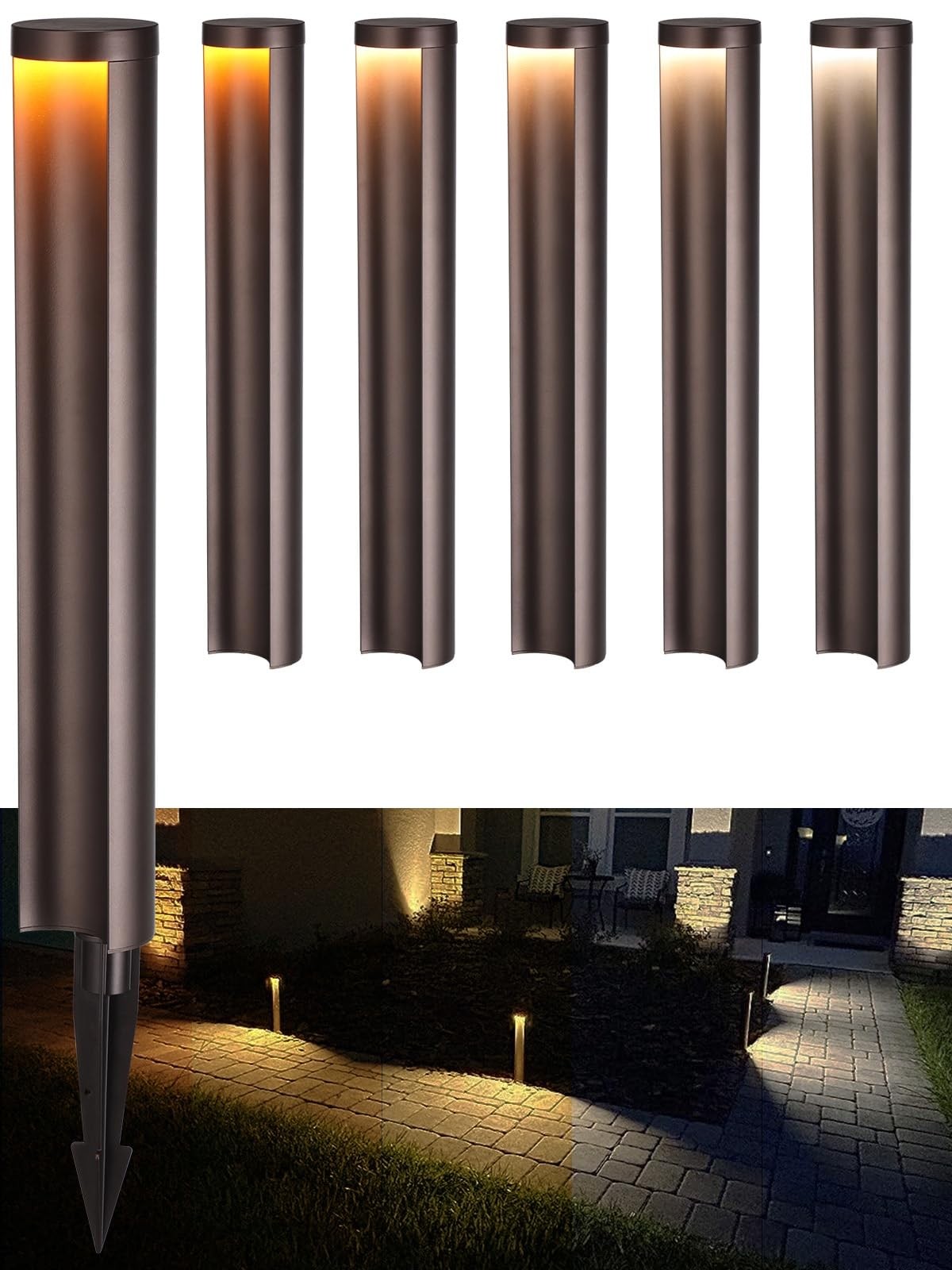 Leonlite 93082 5W LED Landscape Lights 5CCT 1800K-5000K Pack