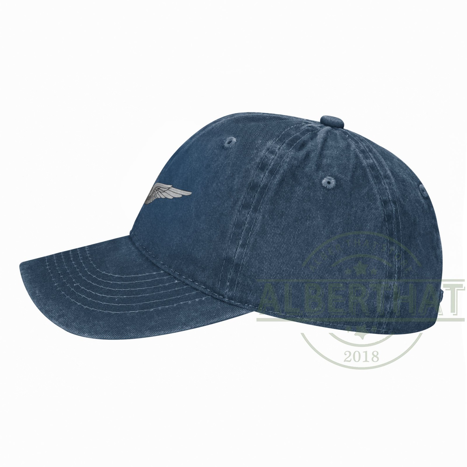 Army Master Aviator Wings Unisex Denim Hat Adjustable Baseball Cap