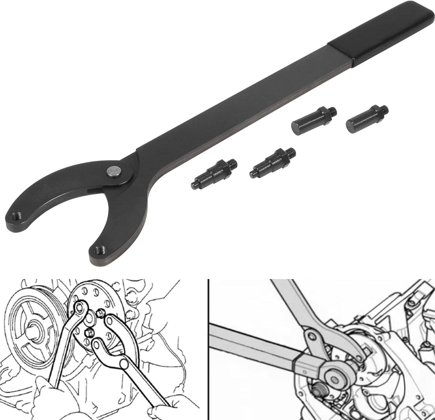 Car Timing Belt Change Wrench Tool for Audi V6, 3.2FSI 1.4 1.6 VAG 3036 T10172