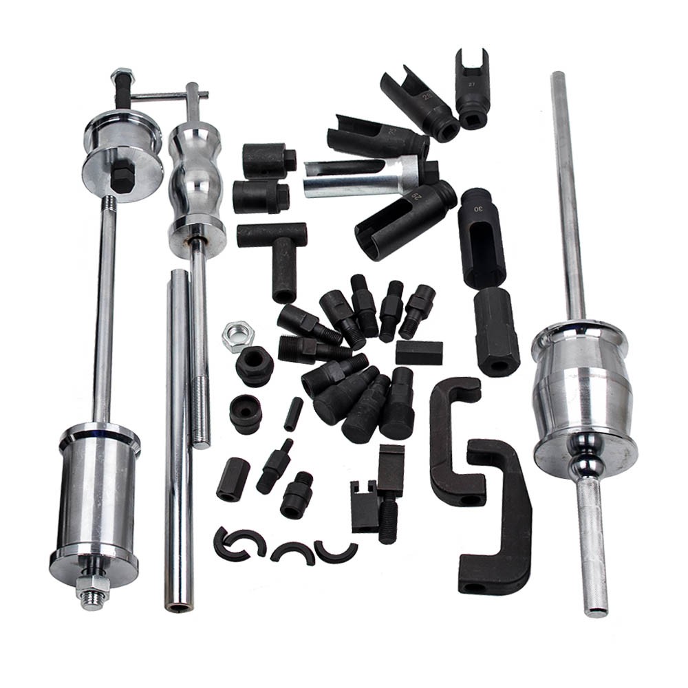 Auto Truck Diesel Injector Extractor Slide Hammer Puller Adapter Tool Kits 40PC