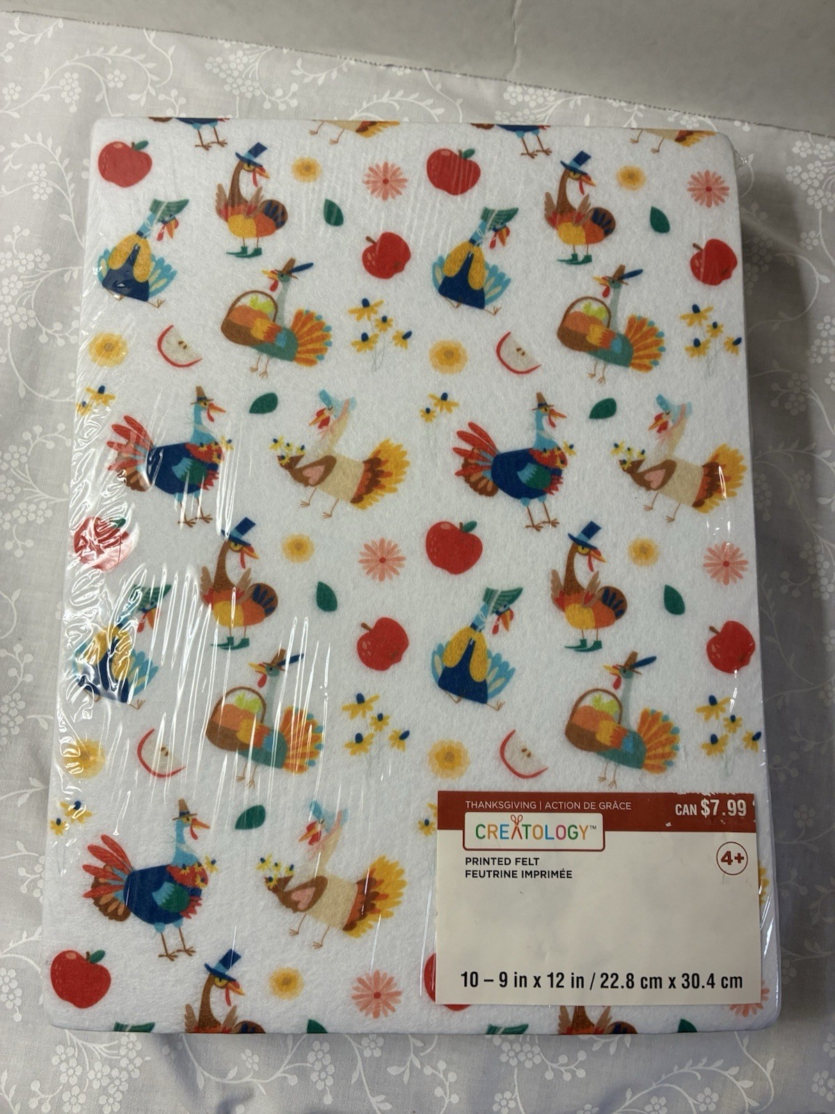 Lot Of 4 Creatology Felt Sheets Turkeys 10pcs Ea. Pack-40  Pieces Thanksgiving