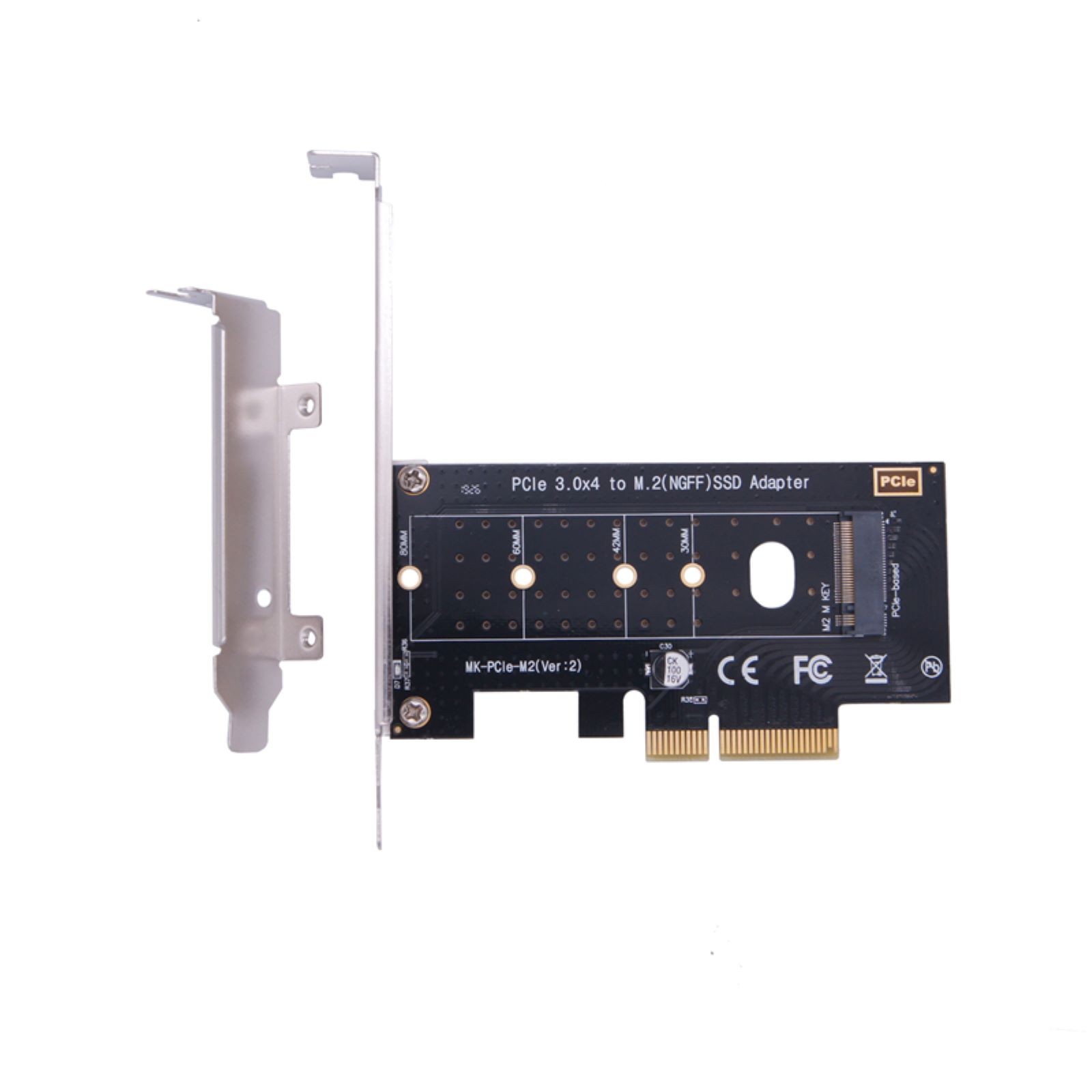 New M.2 NVME SSD To PCIe 3.0 X4 Adapter Card Desktop Expansion Conversion Card