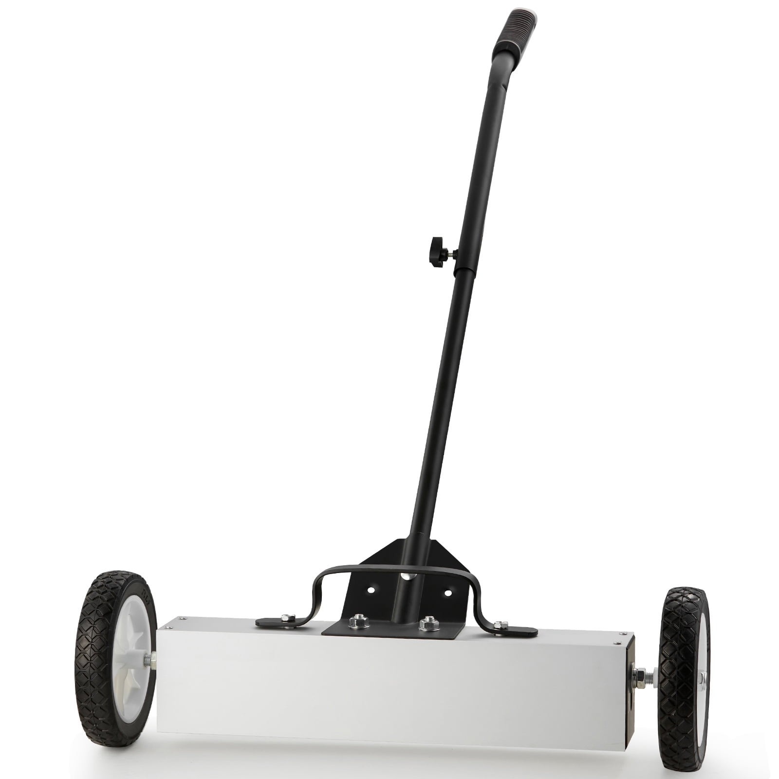 KFFKFF 45Lbs Rolling Magnetic Sweeper with Wheels, Push-Type Magnetic Pickup
