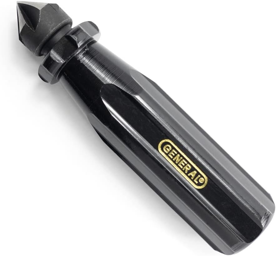 General Tools 196 Short Length Hand Reamer & Countersink, 3/4"