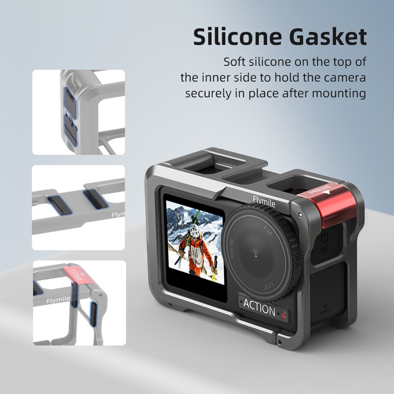 Multifunctional Expansion Protection Rabbit Cage Frame For DJI Action 3/4 Camera