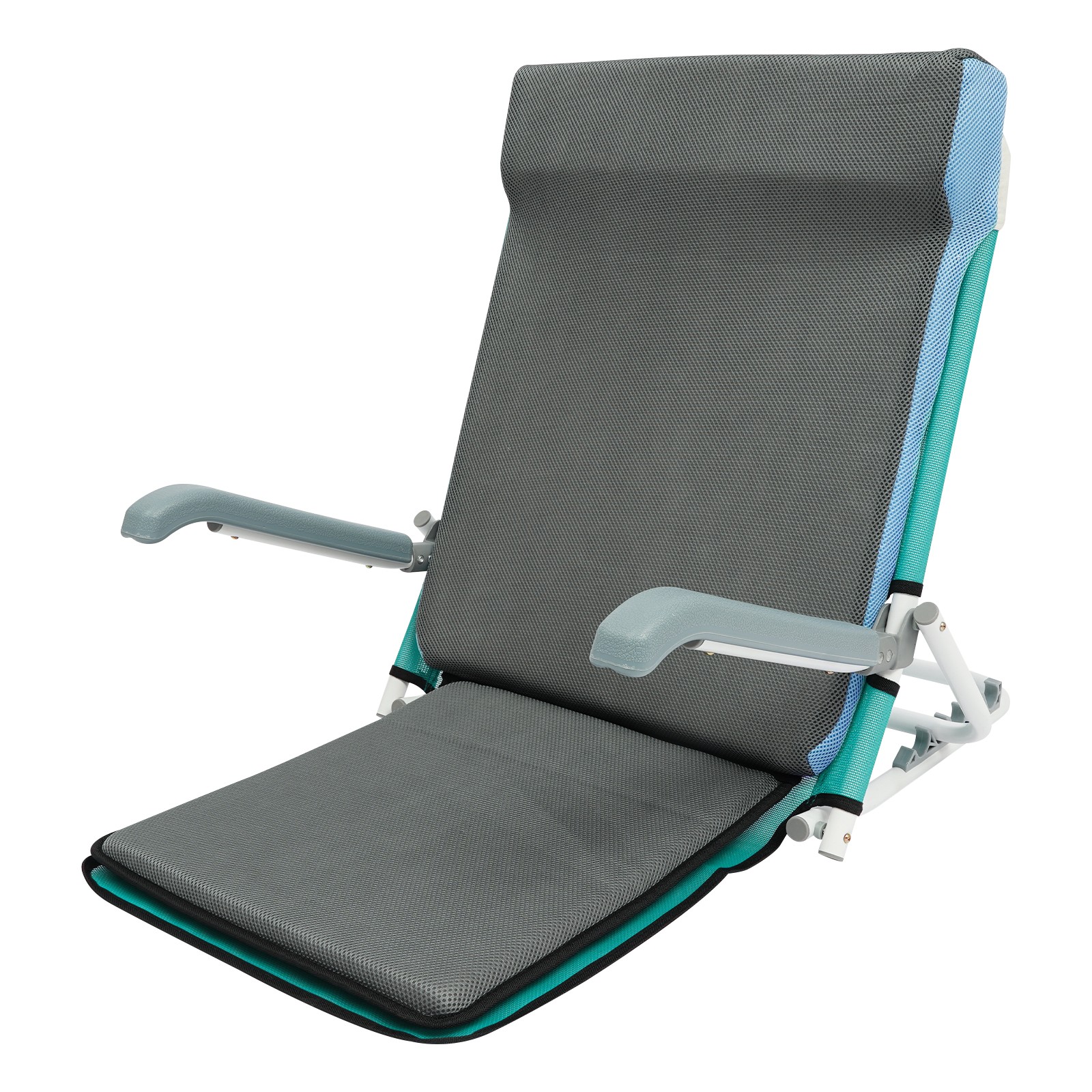 Lifting Bed Backrest Portable Folding 20~75° Backrest Sit up Back Rest Armrest