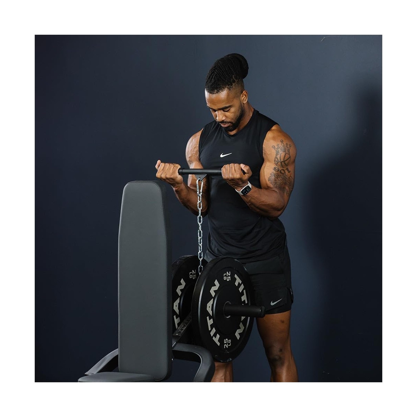 Plate Loaded Seated Dip Machine, 200 LB Capacity, Adjustable Seat & Backrest
