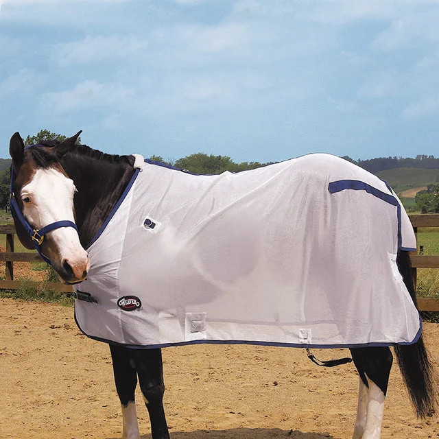Weaver Leather White Fly Sheet – UV Reflective Mesh for Turnout