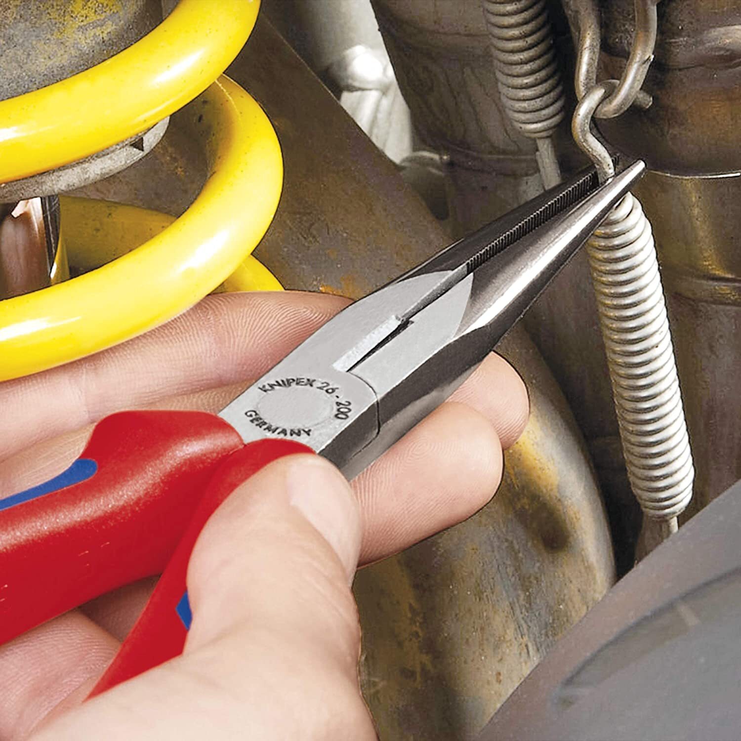 Long Nose Tools Pliers with Cutter, Multi-Component (2612200), Multi-Colour, 8"