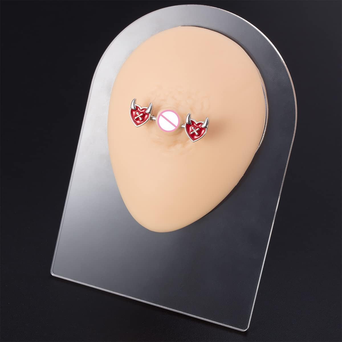 Silicone Piercing Practice Body Parts Displays Set Body Piercing Practice Model
